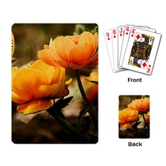 Flowers Butterfly Playing Cards Single Design by ADIStyle