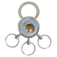 Cute Bunny 3-ring Key Chain