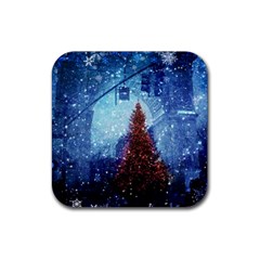 Elegant Winter Snow Flakes Gate Of Victory Paris France Drink Coasters 4 Pack (square) by chicelegantboutique