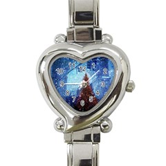 Elegant Winter Snow Flakes Gate Of Victory Paris France Heart Italian Charm Watch  by chicelegantboutique