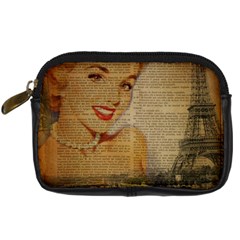 Yellow Dress Blonde Beauty   Digital Camera Leather Case by chicelegantboutique
