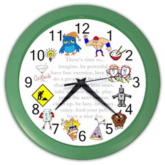 Daily Routine Wall Clock (color)