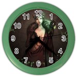 Lady in Red Wall Clock (Color) Front