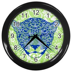 Cheetah Alarm Wall Clock (black)