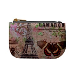 Girly Bee Crown  Butterfly Paris Eiffel Tower Fashion Coin Change Purse by chicelegantboutique
