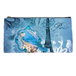Girly Blue Bird Vintage Damask Floral Paris Eiffel Tower Pencil Case