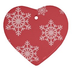 Let It Snow Heart Ornament by PaolAllen