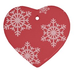 Let It Snow Heart Ornament (two Sides)