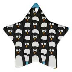 Penguin Group Star Ornament by PaolAllen