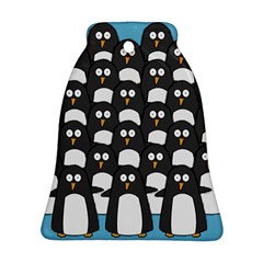Penguin Group Bell Ornament (two Sides) by PaolAllen
