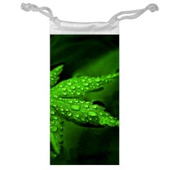 Leaf With Drops Jewelry Bag by Siebenhuehner