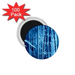Blue Bamboo 1 75  Button Magnet (100 Pack) by Siebenhuehner
