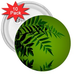 Leaf 3  Button (10 Pack) by Siebenhuehner