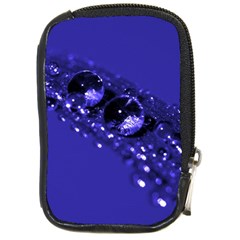 Waterdrops Compact Camera Leather Case by Siebenhuehner