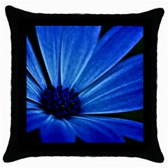 Flower Black Throw Pillow Case by Siebenhuehner