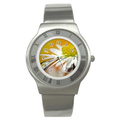 Daisy With Drops Stainless Steel Watch (unisex) by Siebenhuehner