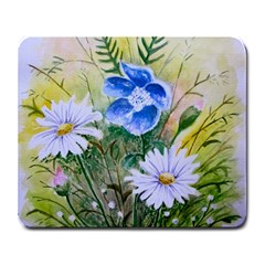 Meadow Flowers Large Mousepad by ArtByThree