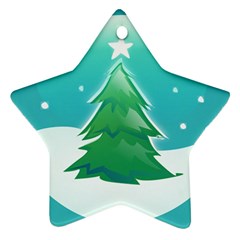 Winter Paradise Star Ornament (two Sides) by Contest1694379