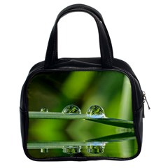Waterdrops Classic Handbag (two Sides) by Siebenhuehner