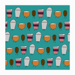 Time For Coffee Glasses Cloth (medium) by PaolAllen