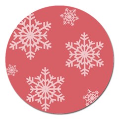 Let It Snow Magnet 5  (round) by PaolAllen