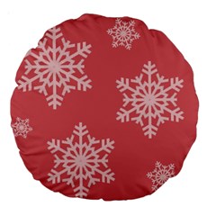 Let It Snow 18  Premium Round Cushion  by PaolAllen