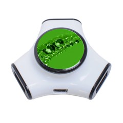 Green Drops 3 Port Usb Hub by Siebenhuehner
