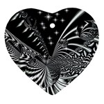 Space Heart Ornament (Two Sides) Back