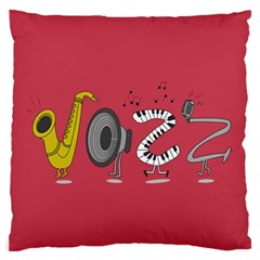 Jazz Large Cushion Case (single Sided)  by PaolAllen2