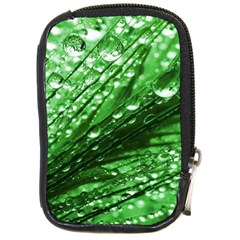 Waterdrops Compact Camera Leather Case by Siebenhuehner