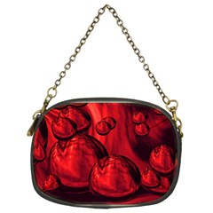 Red Bubbles Chain Purse (two Sided)  by Siebenhuehner