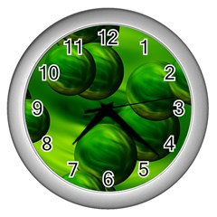 Magic Balls Wall Clock (silver) by Siebenhuehner