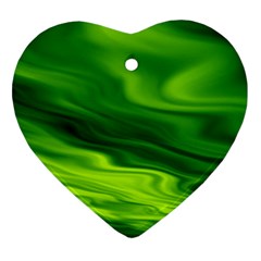 Green Heart Ornament by Siebenhuehner