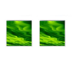 Green Cufflinks (square) by Siebenhuehner