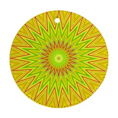 Mandala Round Ornament by Siebenhuehner