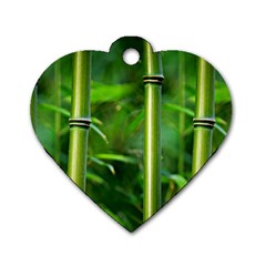 Bamboo Dog Tag Heart (one Sided)  by Siebenhuehner