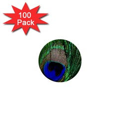 Peacock 1  Mini Button (100 Pack) by Siebenhuehner