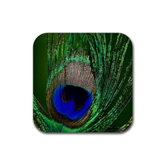 Peacock Drink Coaster (square) by Siebenhuehner
