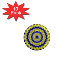 Mandala 1  Mini Button Magnet (10 Pack)