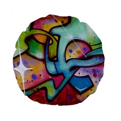Graffity 15  Premium Round Cushion  by Siebenhuehner