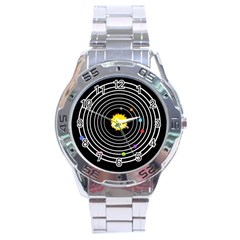 Solar System Stainless Steel Watch by PaolAllen2
