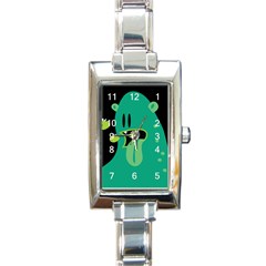 Monster Rectangular Italian Charm Watch by Contest1771913