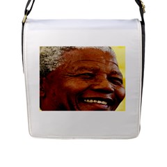 Mandela Flap Closure Messenger Bag (large) by MORE4MANDELA