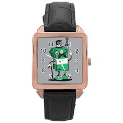 Don t Waste Your Time    Rose Gold Leather Watch  by Contest1771648