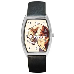 Bear Time Tonneau Leather Watch