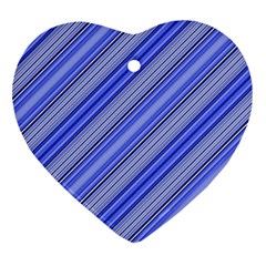 Lines Heart Ornament (two Sides) by Siebenhuehner