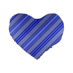 Lines 16  Premium Heart Shape Cushion  by Siebenhuehner
