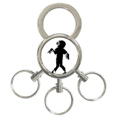 Zombie Boogie 3-ring Key Chain