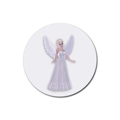 Beautiful Fairy Nymph Faerie Fairytale Drink Coasters 4 Pack (round) by goldenjackal