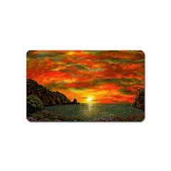 Alyssa s Sunset By Ave Hurley Artrevu - Magnet (name Card) by ArtRave2
